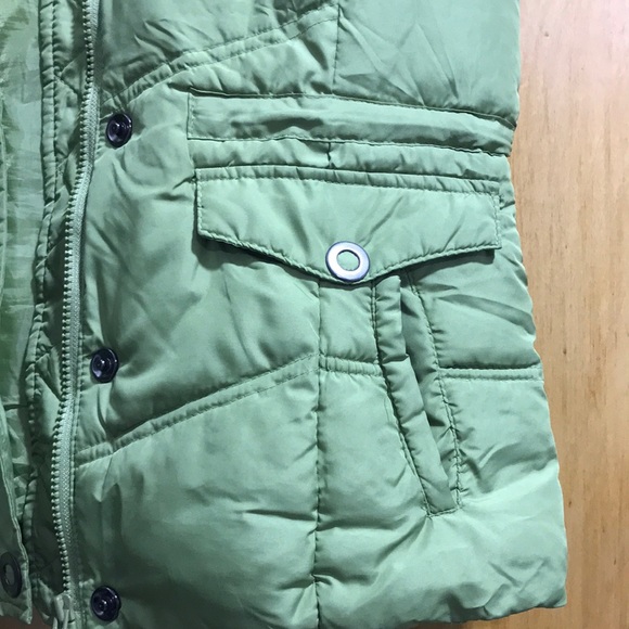 Lime Green Vest with Hood - Picture 3 of 4